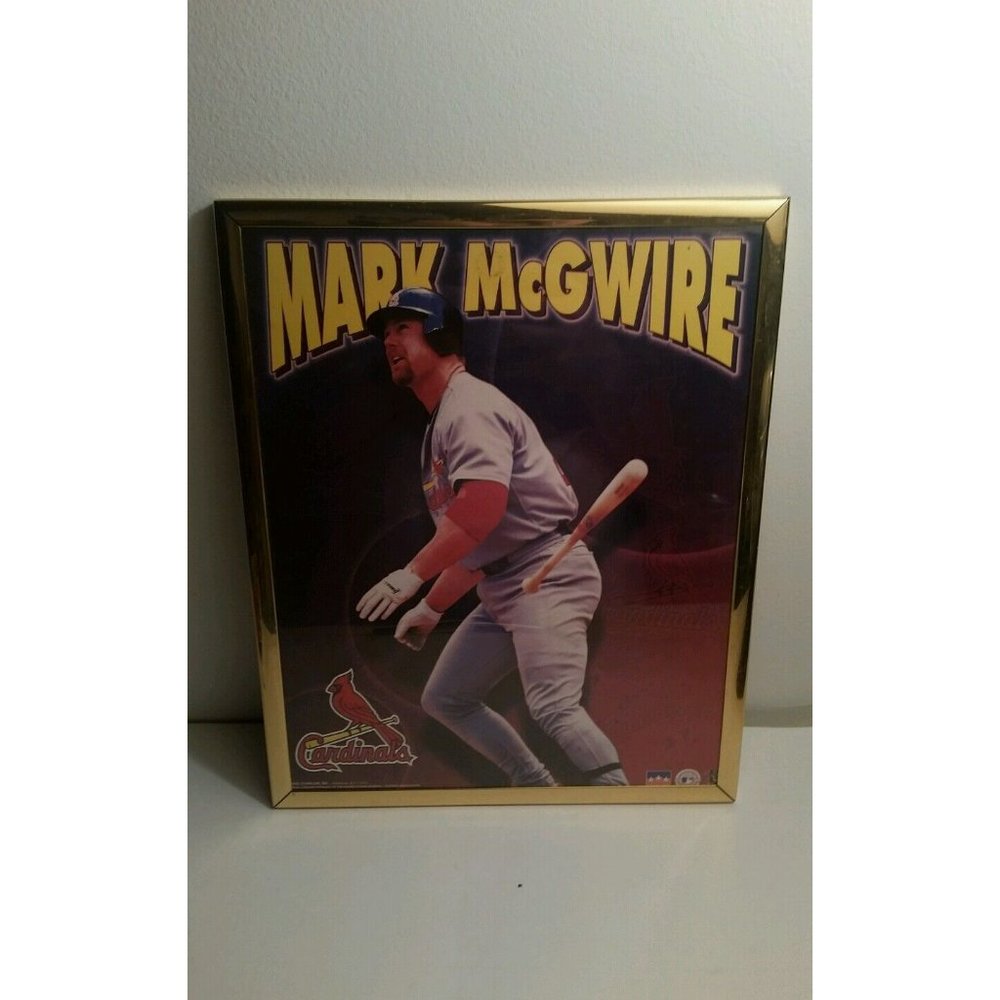 Mark McGwire St. Louis Cardinals Baseball Framed Picture 2000 Official MLB Photo